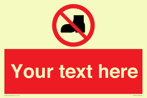 Custom No outdoor footwear